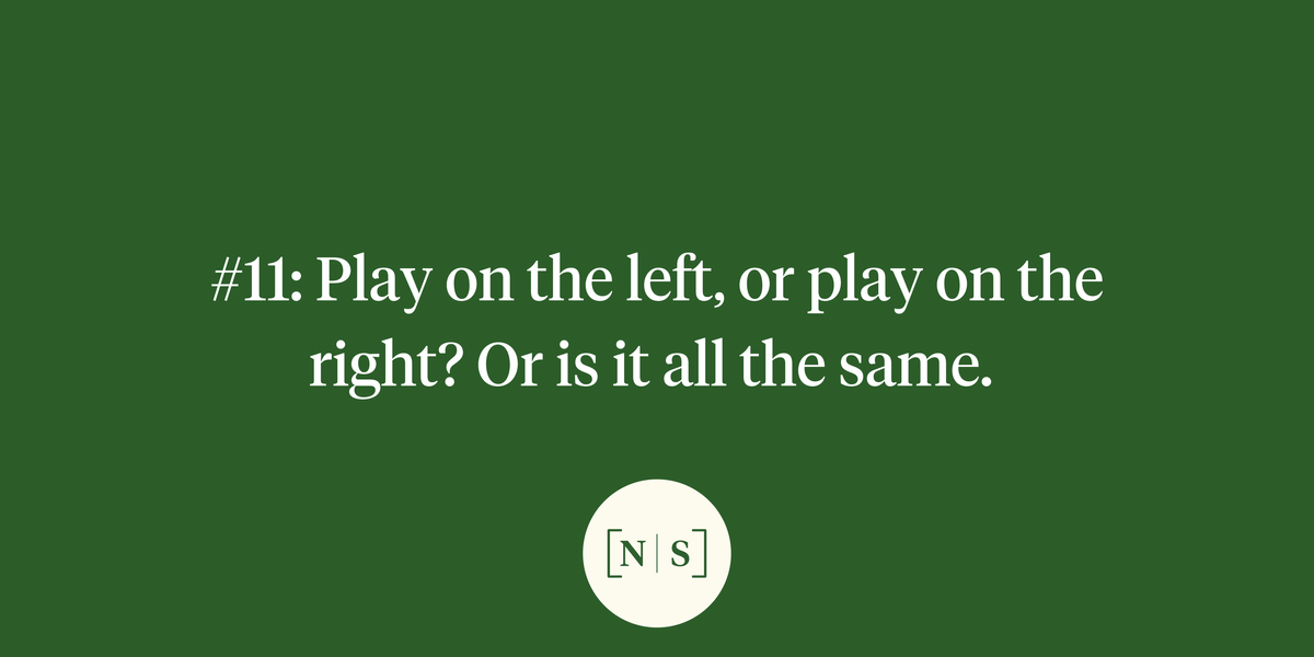 Should you be on the left side or right side?